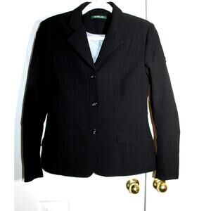 Dublin Women's Black Tailored 'Ashby' Equestrian Show Jacket sz 4